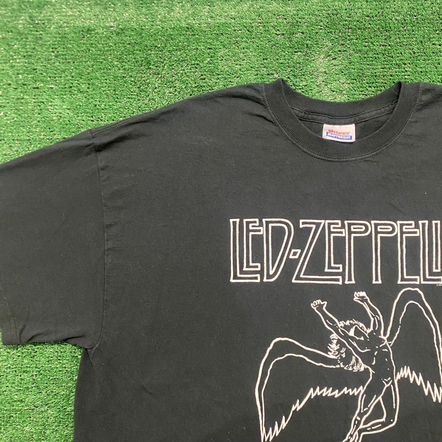 Vintage Y2K Led Zeppelin Art Essential Baggy Rock Band Tee