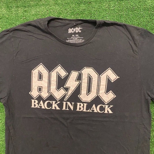AC/DC Back in Black Vintage Rock Band T-Shirt