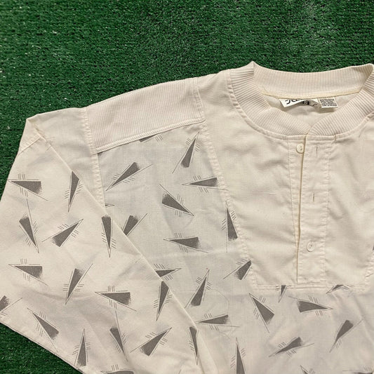 Vintage 80s Geometric Abstract Retro Pullover Sweatshirt