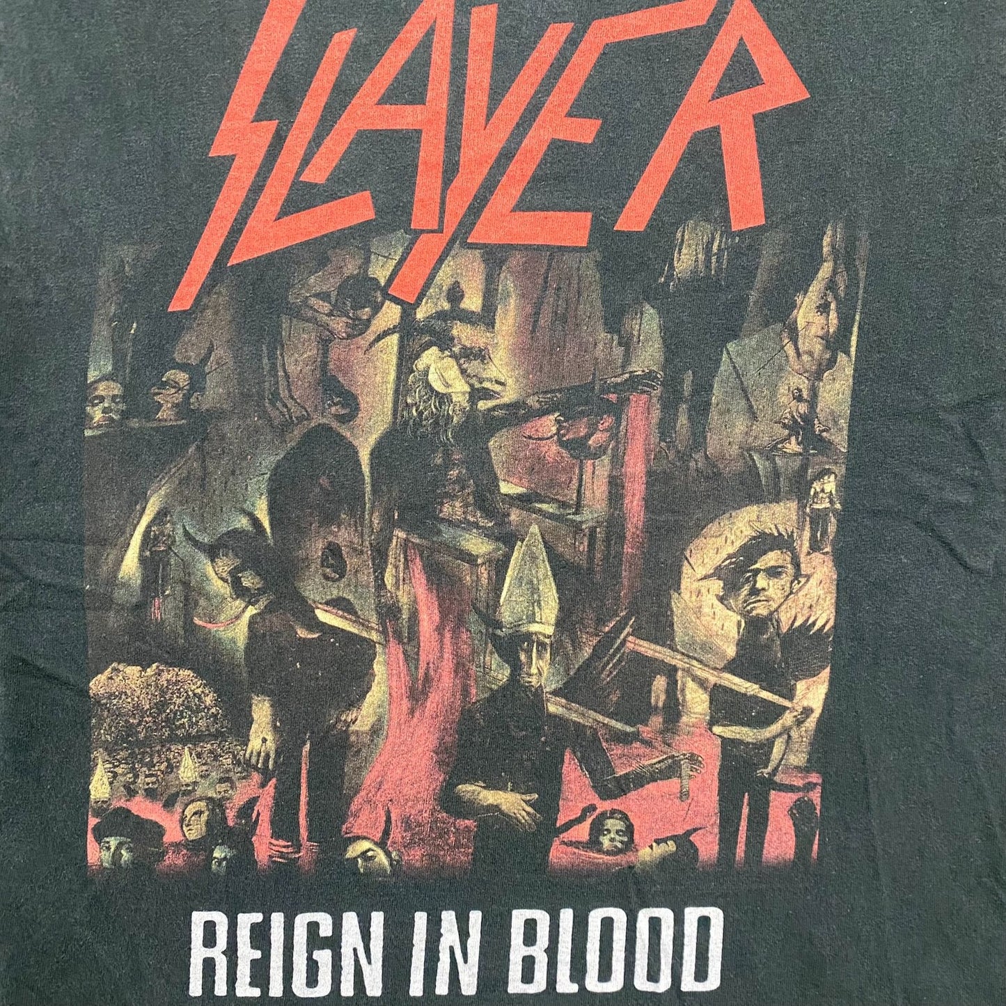 Vintage Y2K Slayer Metal Band Shirt Reign in Blood Tour Tee