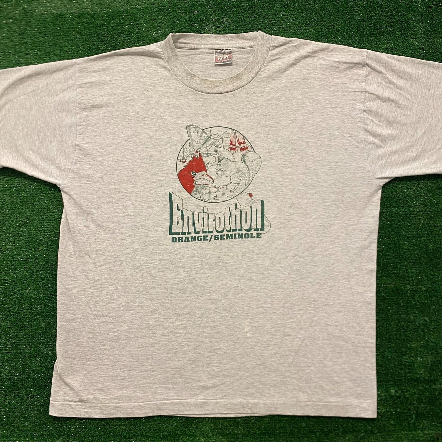 Orlando Animals Envirothon Vintage 90s Nature T-Shirt