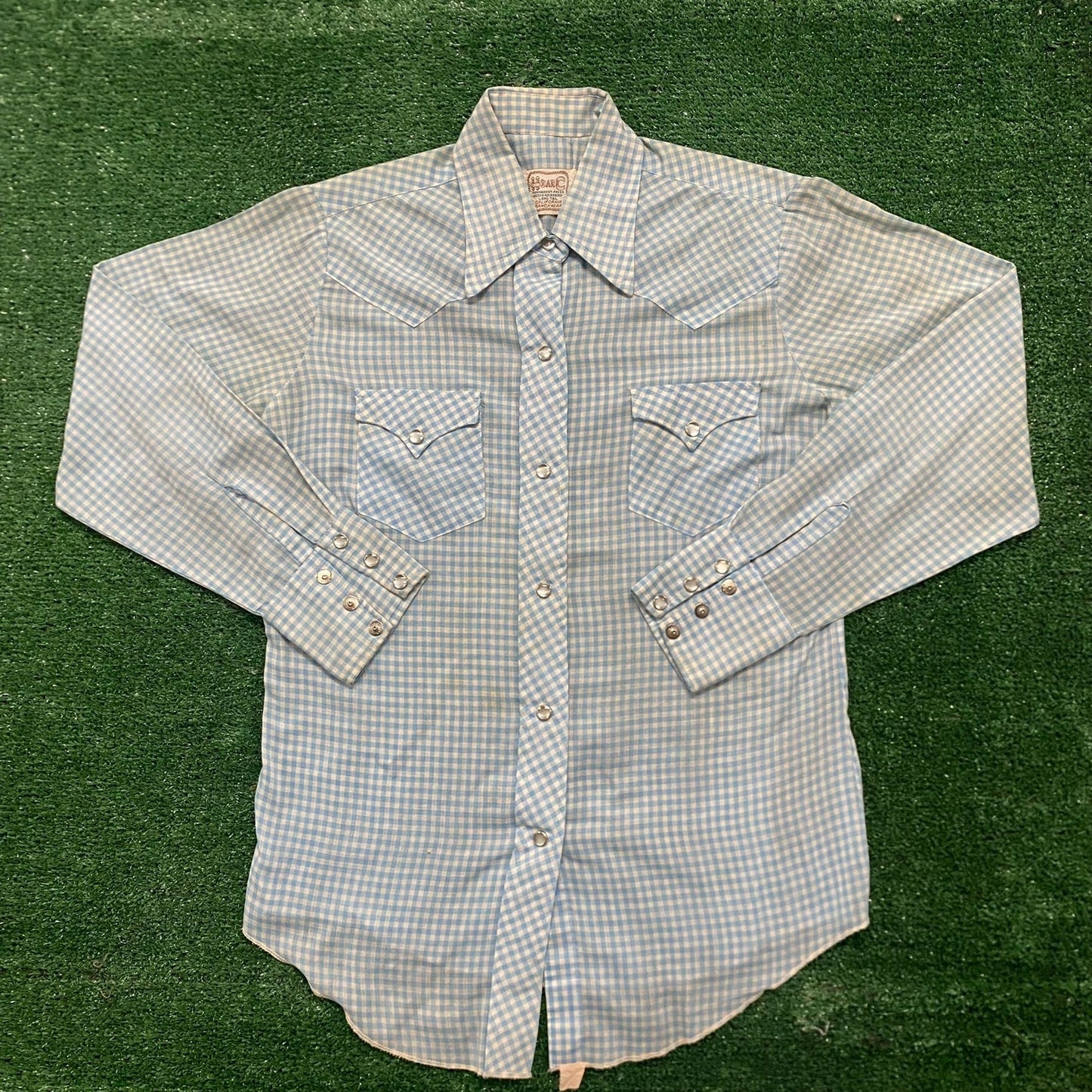 Vintage 70s Essential Pearl Snap Ranch Western Cowboy Shirt