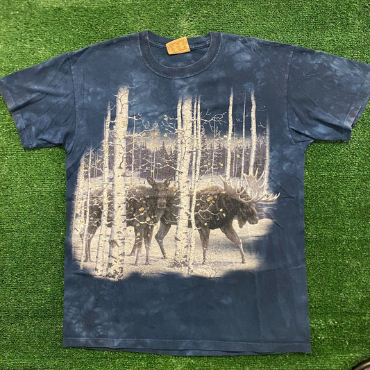 Winter Moose Vintage Nature Animal T-Shirt