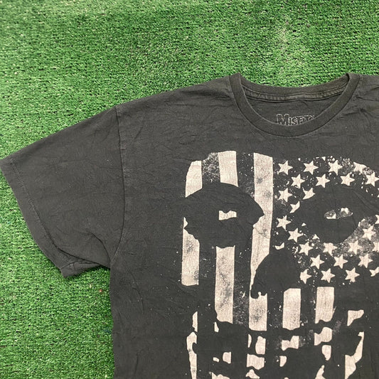 Vintage Y2K Essential Misfits Skull Punk Rock Band T-Shirt