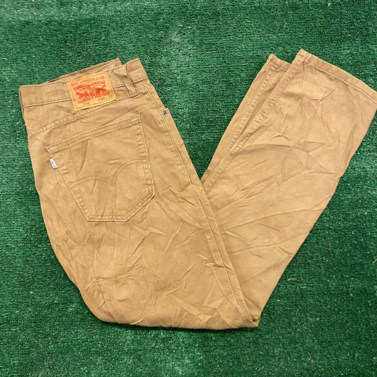 Levi's 502 Taper Fit Vintage Khakis Chinos Casual Pants