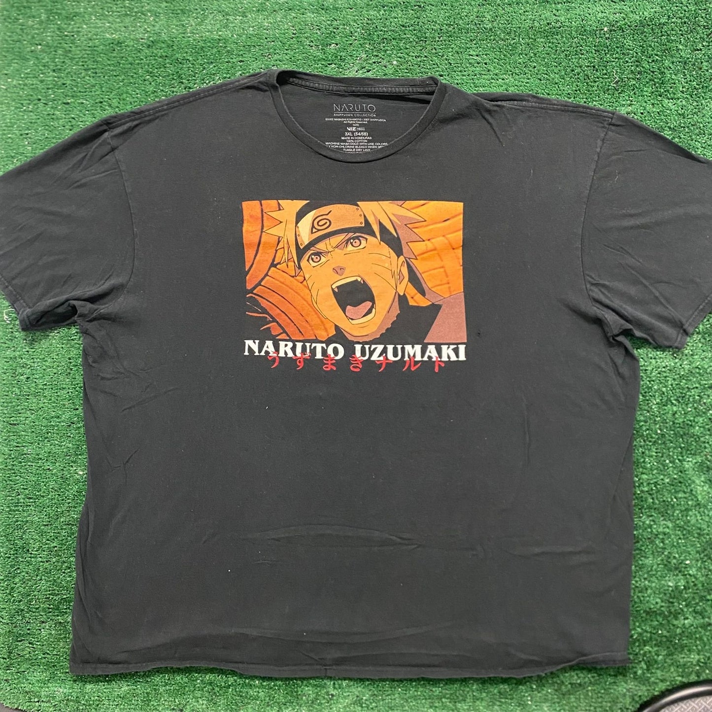 Vintage Y2K Naruto Shippuden Shirt Japan Anime Baggy Tee