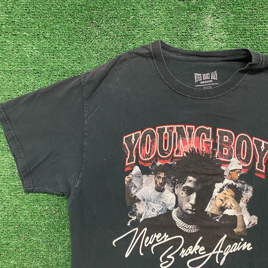NBA YoungBoy Never Broke Again Drill Trap Rap Black Tee