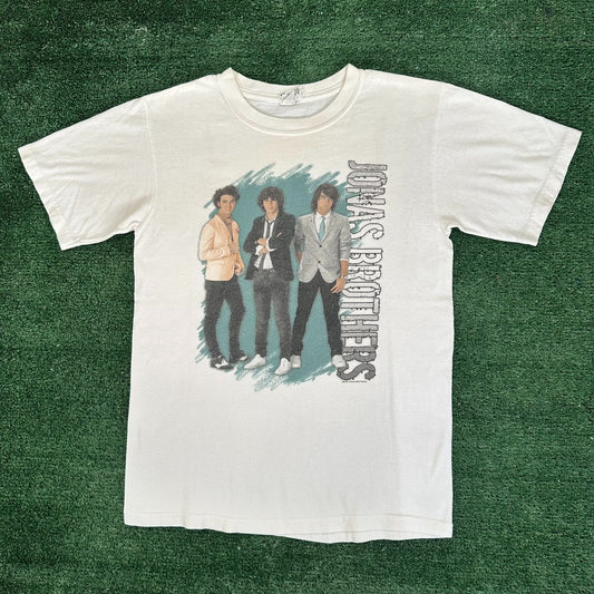 Vintage Y2K Jonas Brothers Tour 2008 T-Shirt White S Disney Channel