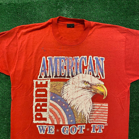USA American Pride Eagle Vintage 90s Patriotic T-Shirt