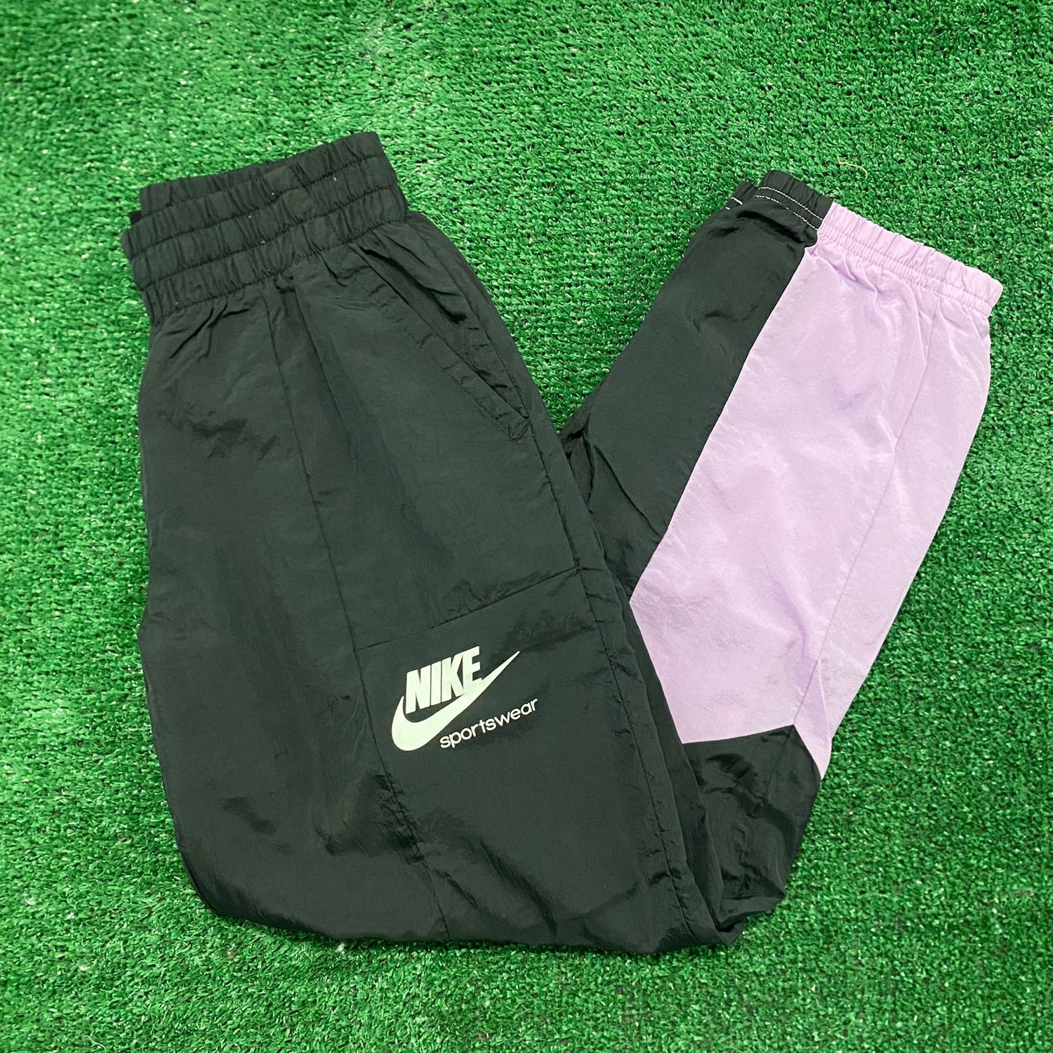 Geslaagd titel ONWAAR Nike Color Block Vintage Sweatpants Track Pants – Agent Thrift
