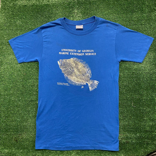 Vintage 80s Georgia Marine Wildlife Fish Single Stitch Tee