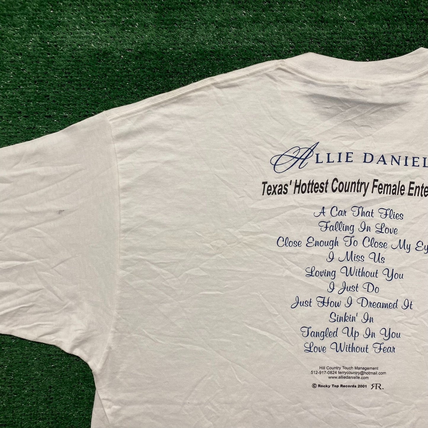 Vintage Y2K Allie Danielle Tour Concert Country Music Tee