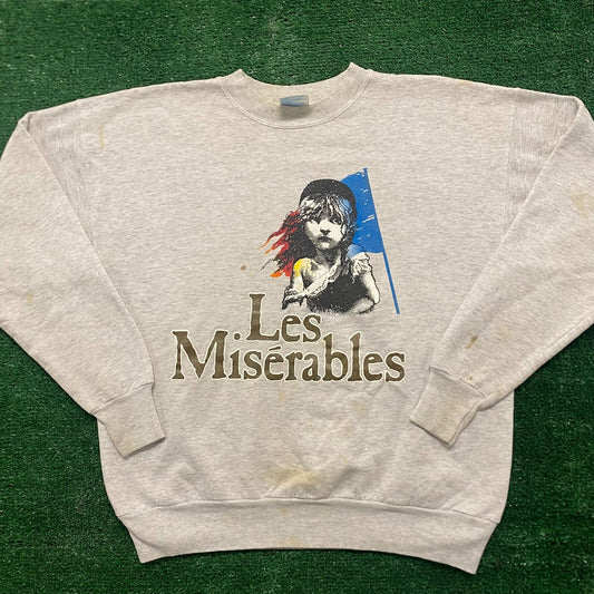 Vintage 90s Essential Les Miserables Crewneck Sweatshirt