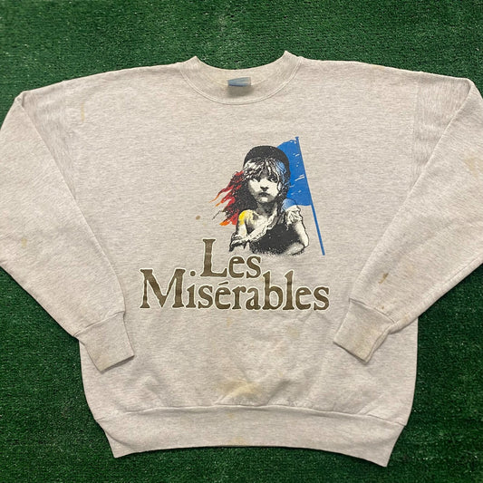 Vintage 90s Essential Les Miserables Crewneck Sweatshirt