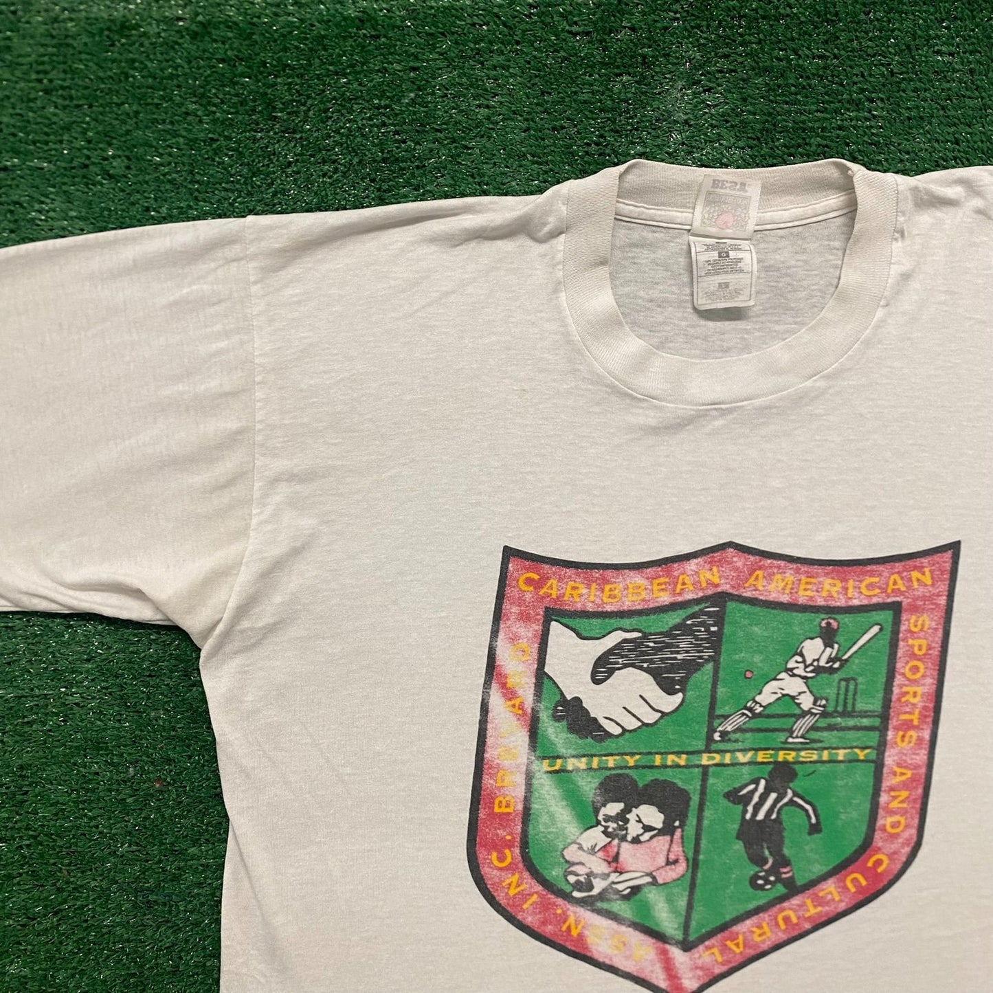 Vintage 90s Caribbean American Sports Culture Essential Tee