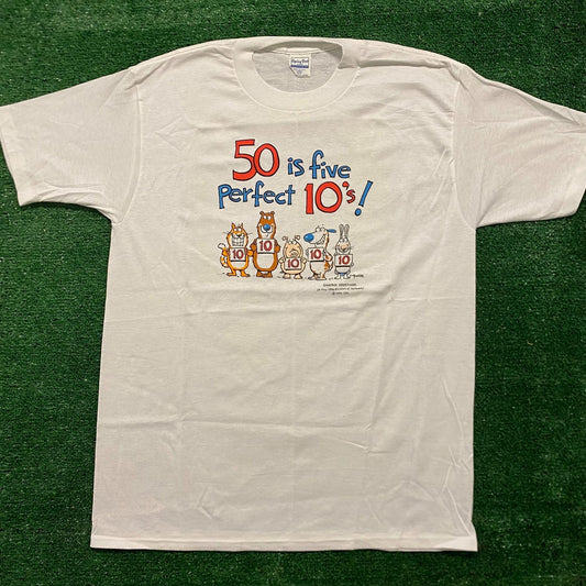 Shoebox Greetings Hallmark Vintage 90s Humor Funny T-Shirt