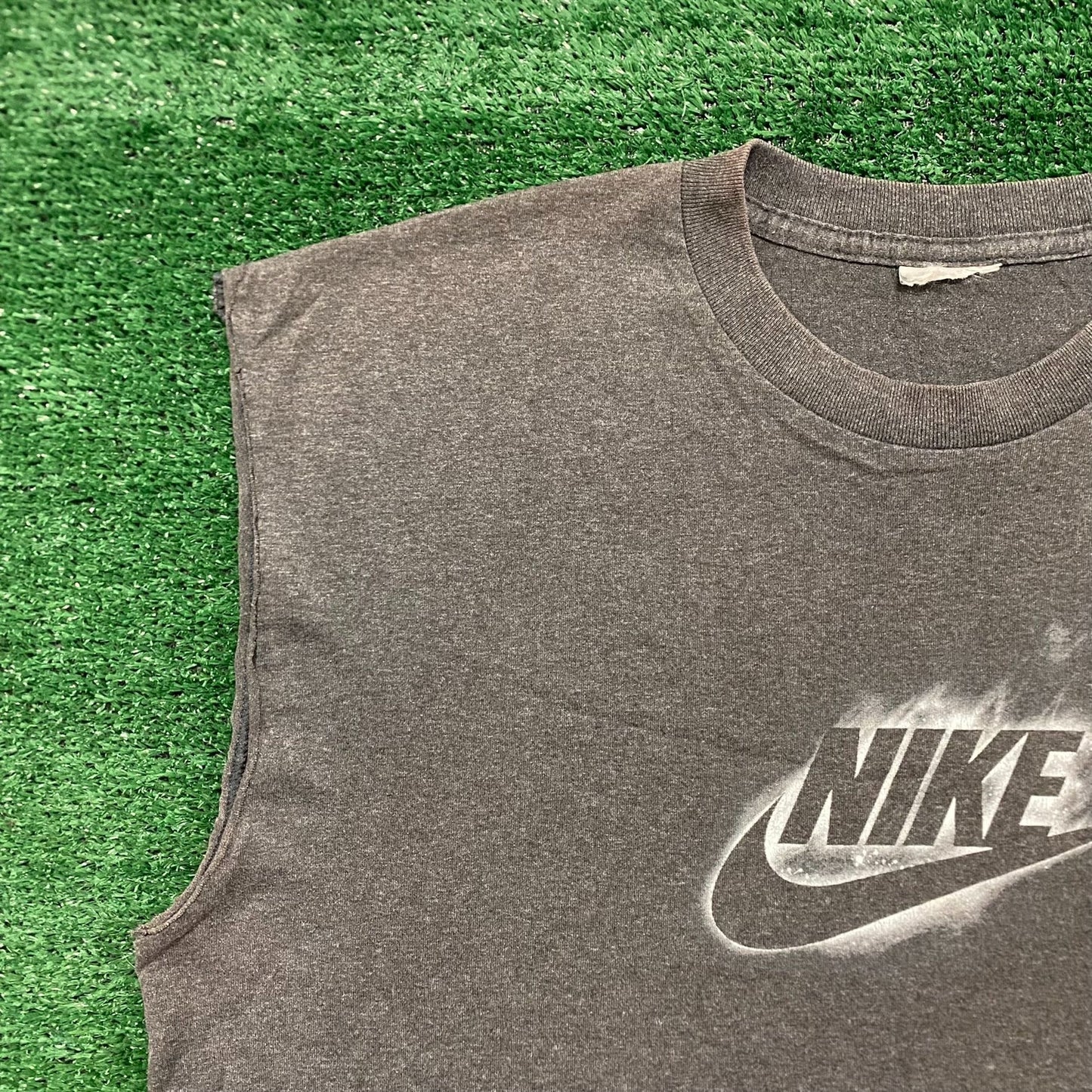 Vintage Y2K Nike Go Like Hell Swoosh Logo Drill Tank Tee