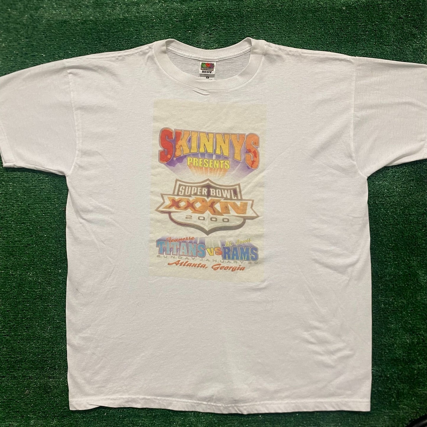 Vintage Y2K 2000 Super Bowl Football Essential Sports Tee