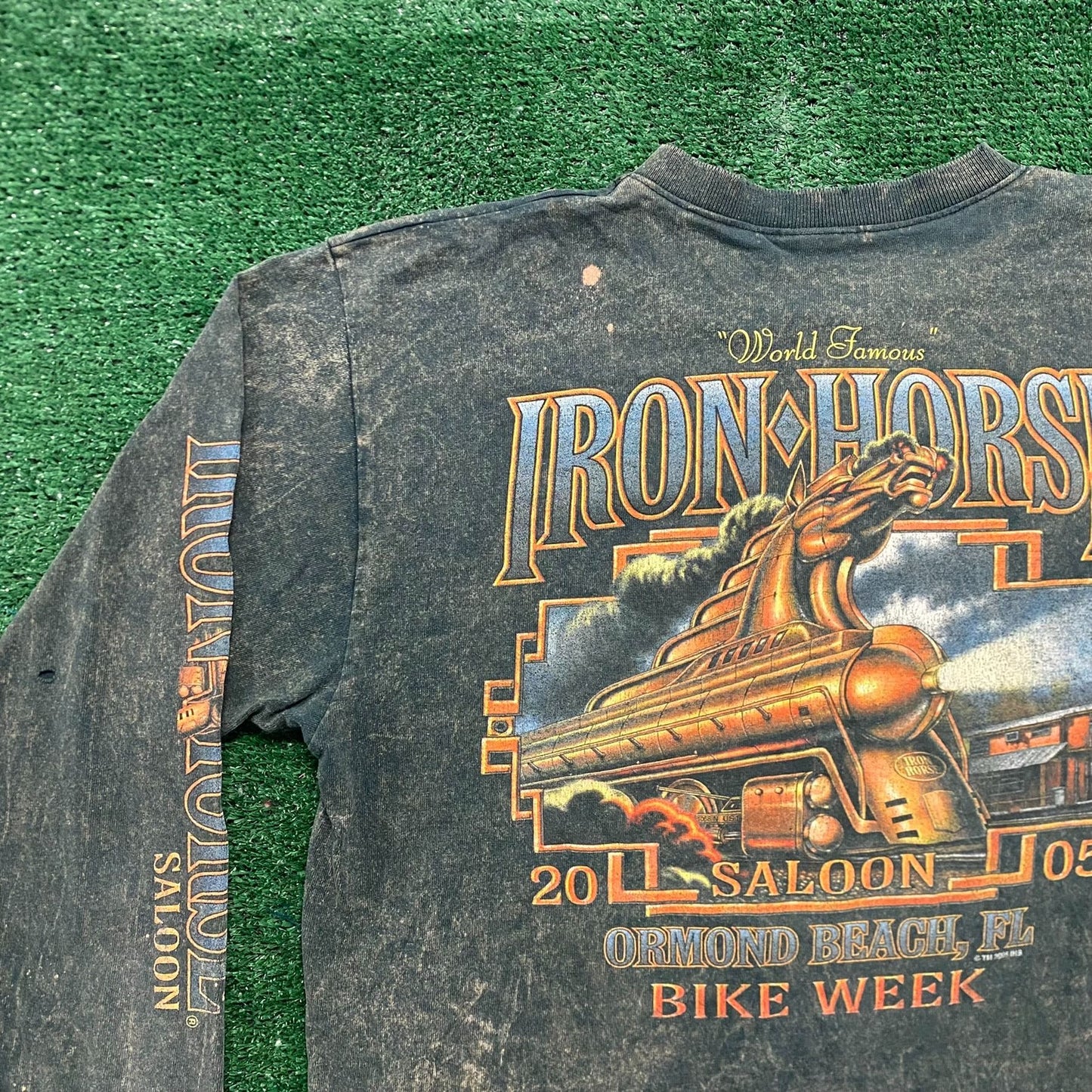 Vintage Y2K Essential Iron Horse Saloon Punk Biker T-Shirt