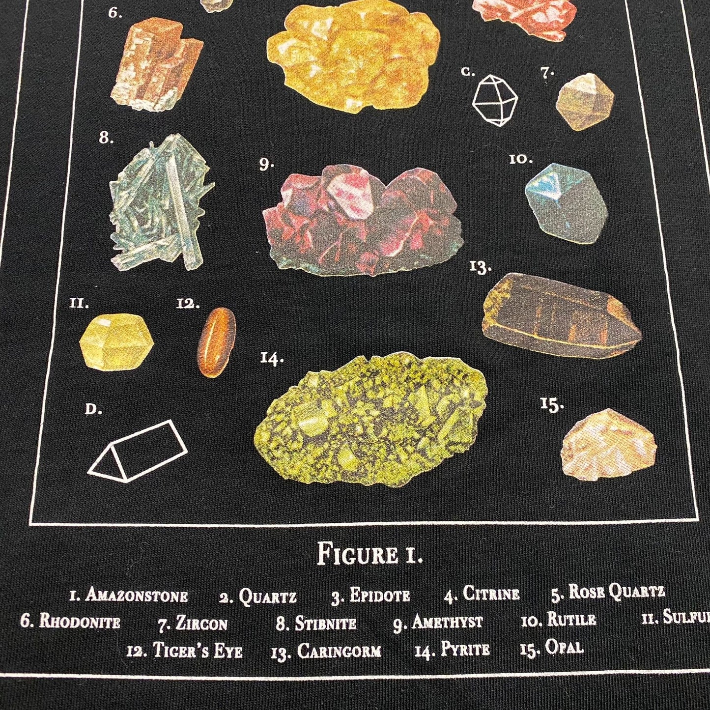 Dravus Minerals Crystals Rocks Vintage Skater Hoodie