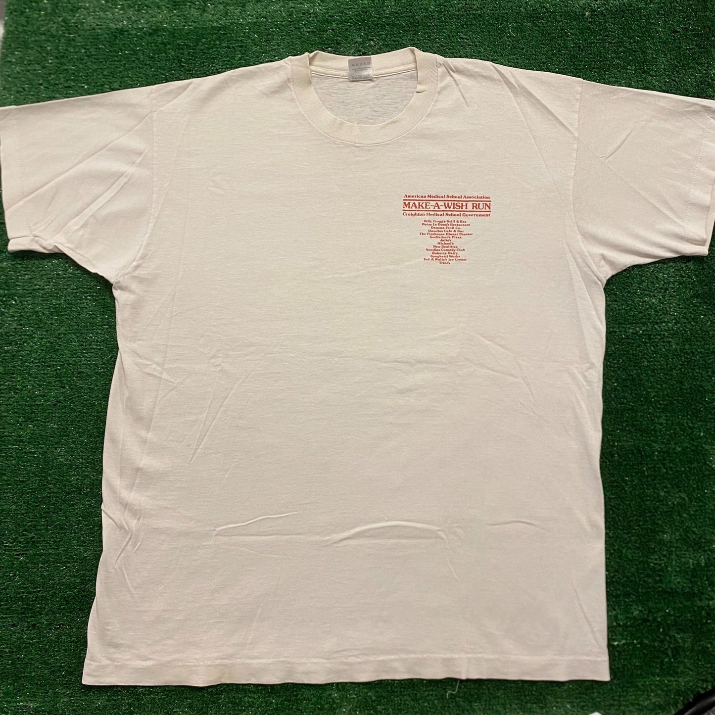 Make-A-Wish Run Vintage 90s Charity T-Shirt