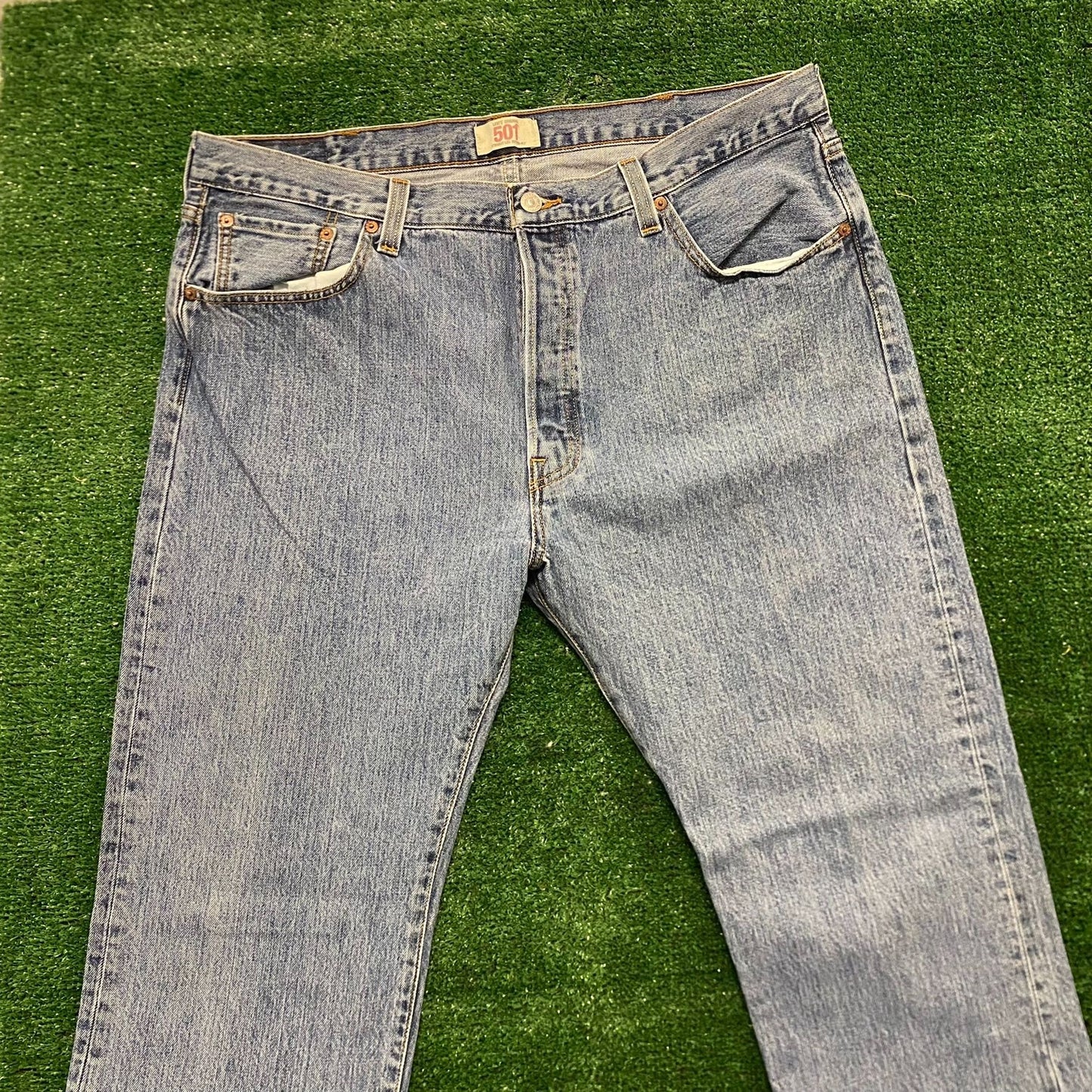 Levi's 501 Straight Fit Vintage Denim Jeans Pants