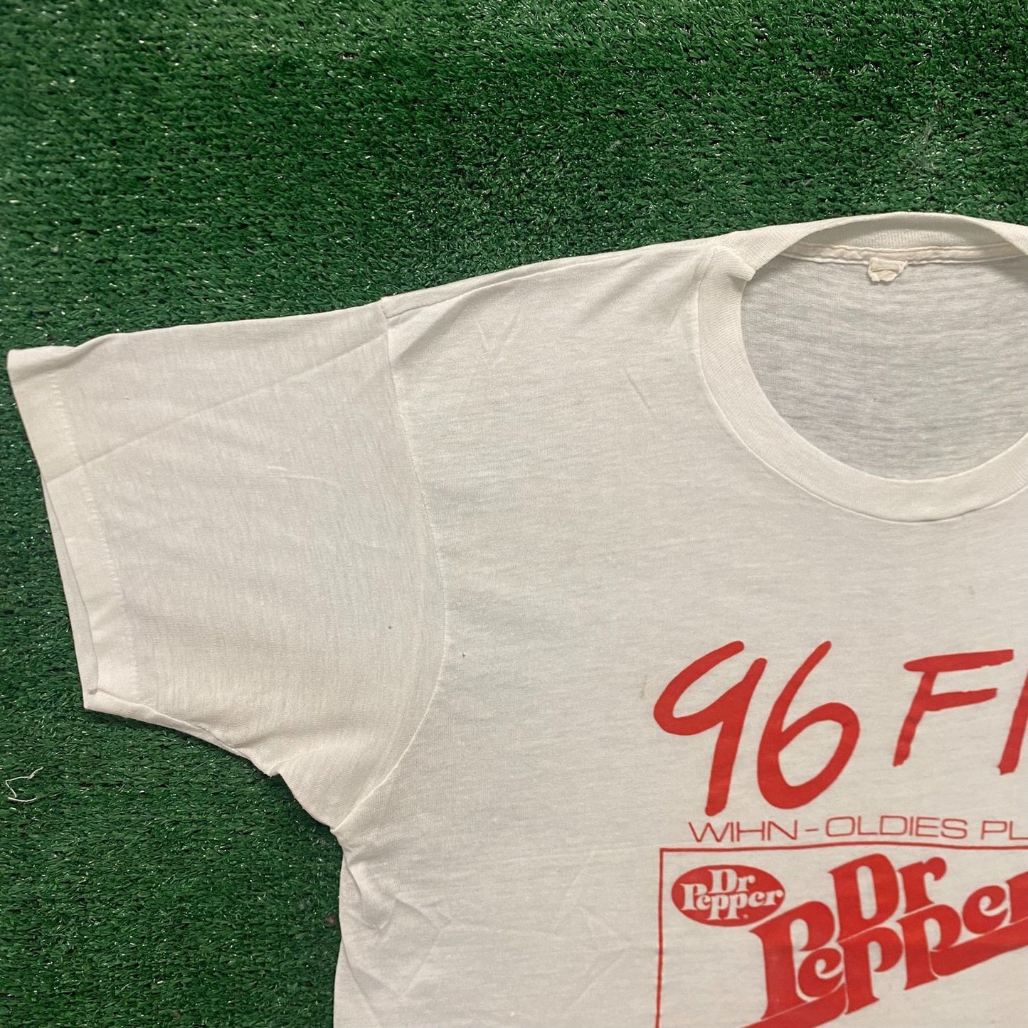 Vintage 80s Dr. Pepper Shirt Soda Single Stitch FM Radio Tee