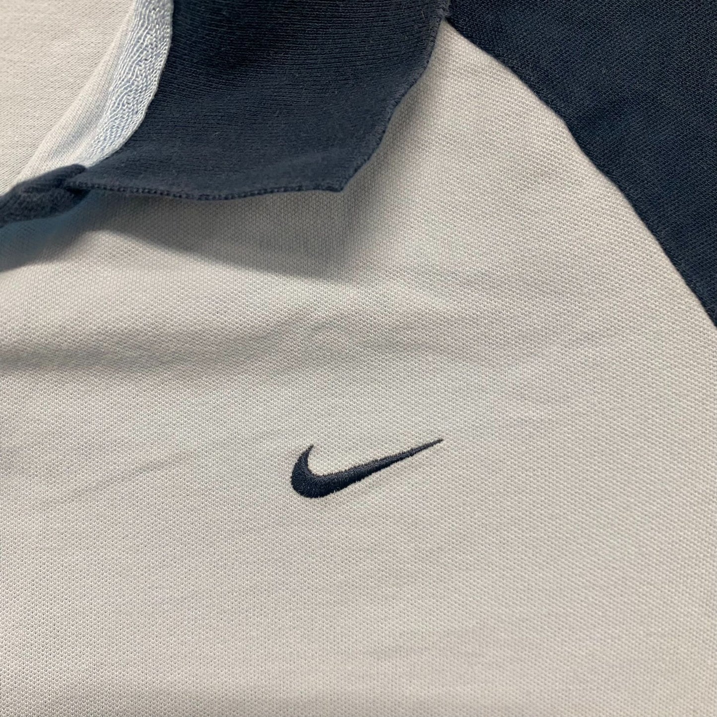 Vintage Y2K Nike Off Center Solo Swoosh Essential Polo Shirt