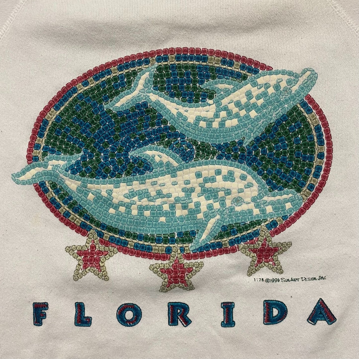 Vintage 90s Florida Dolphins Nature Crewneck Sweatshirt