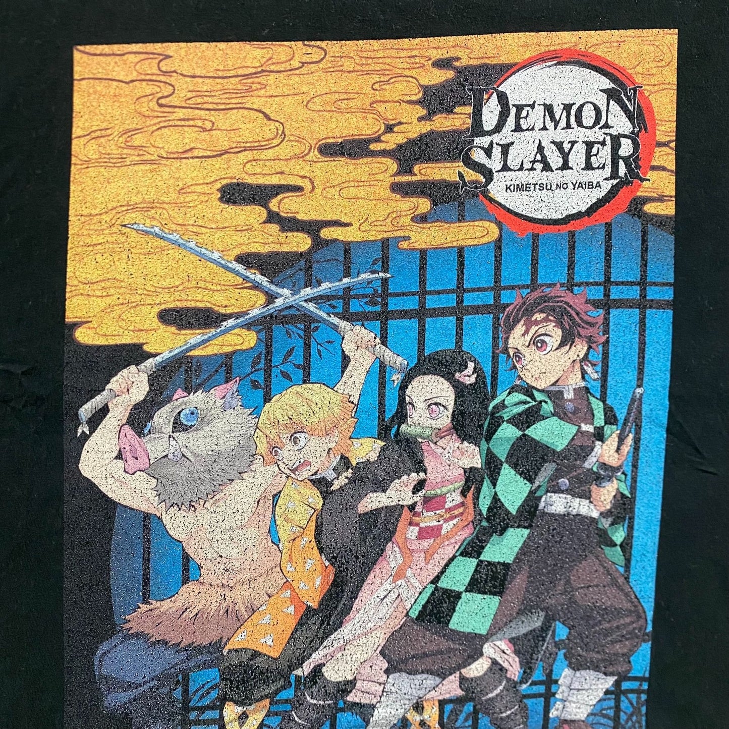 Demon Slayer Kimetsu No Yaiba Shirt Black Japan Anime Tee