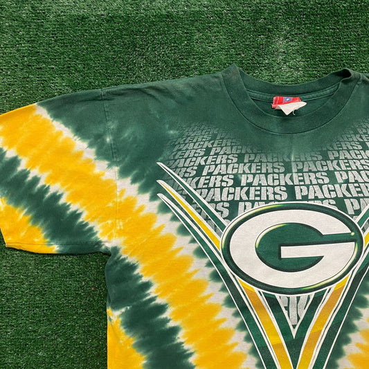 Vintage 90s Packers Football Single Stitch NFL Sports Tee