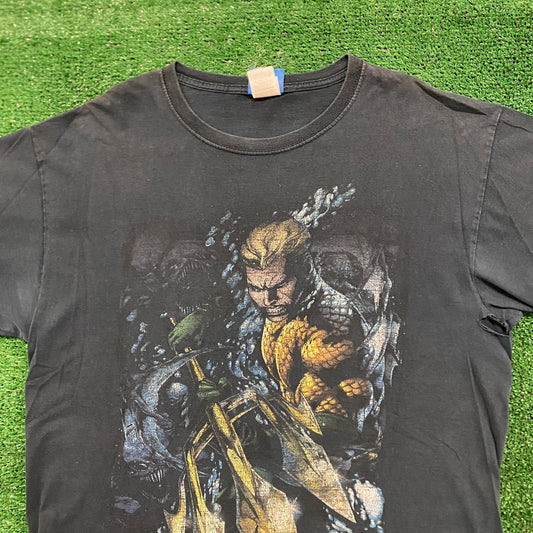 Aquaman Vintage DC Comics Cartoon Movie T-Shirt