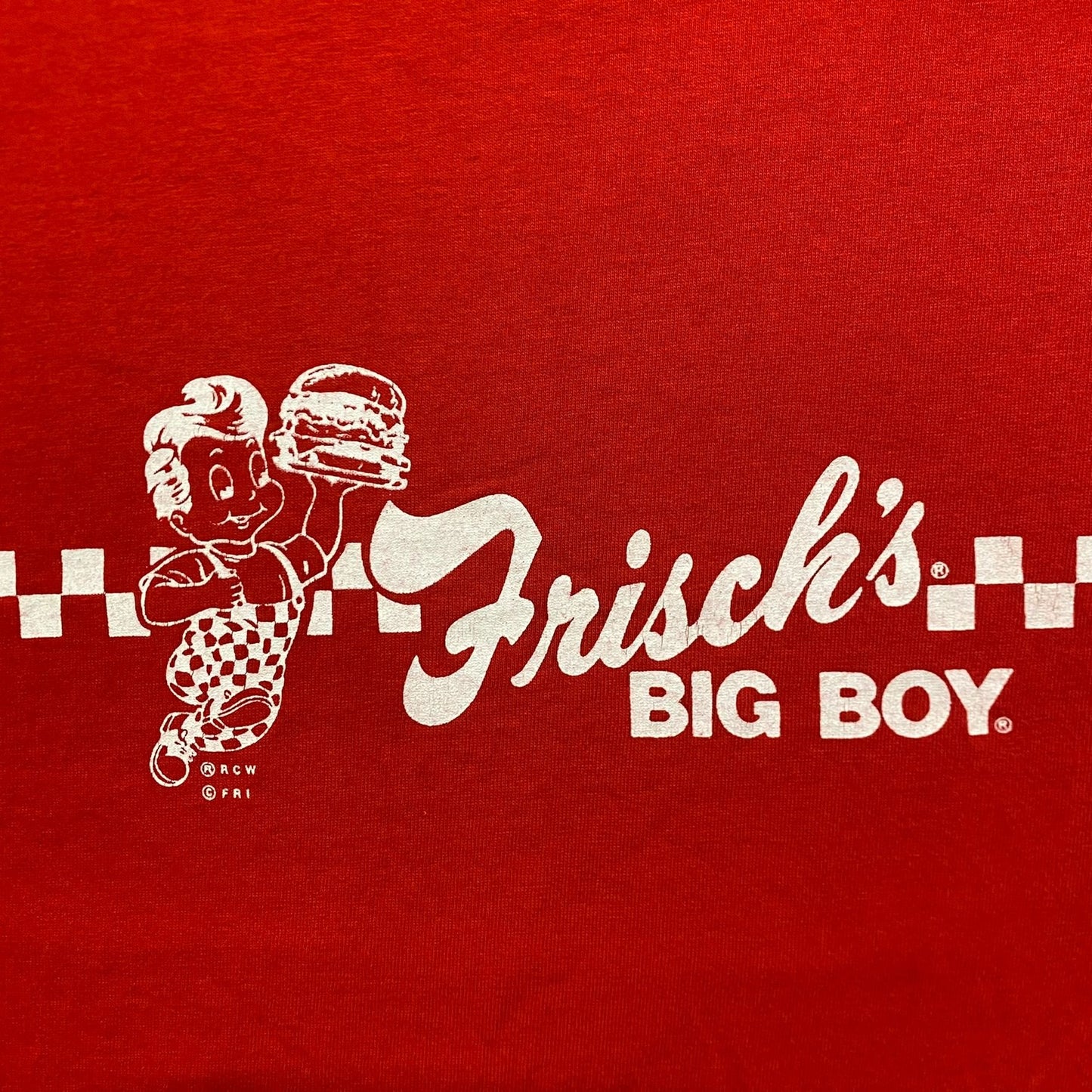 Vintage 80s Frisch's Big Boy Shirt Single Stitch Food Tee