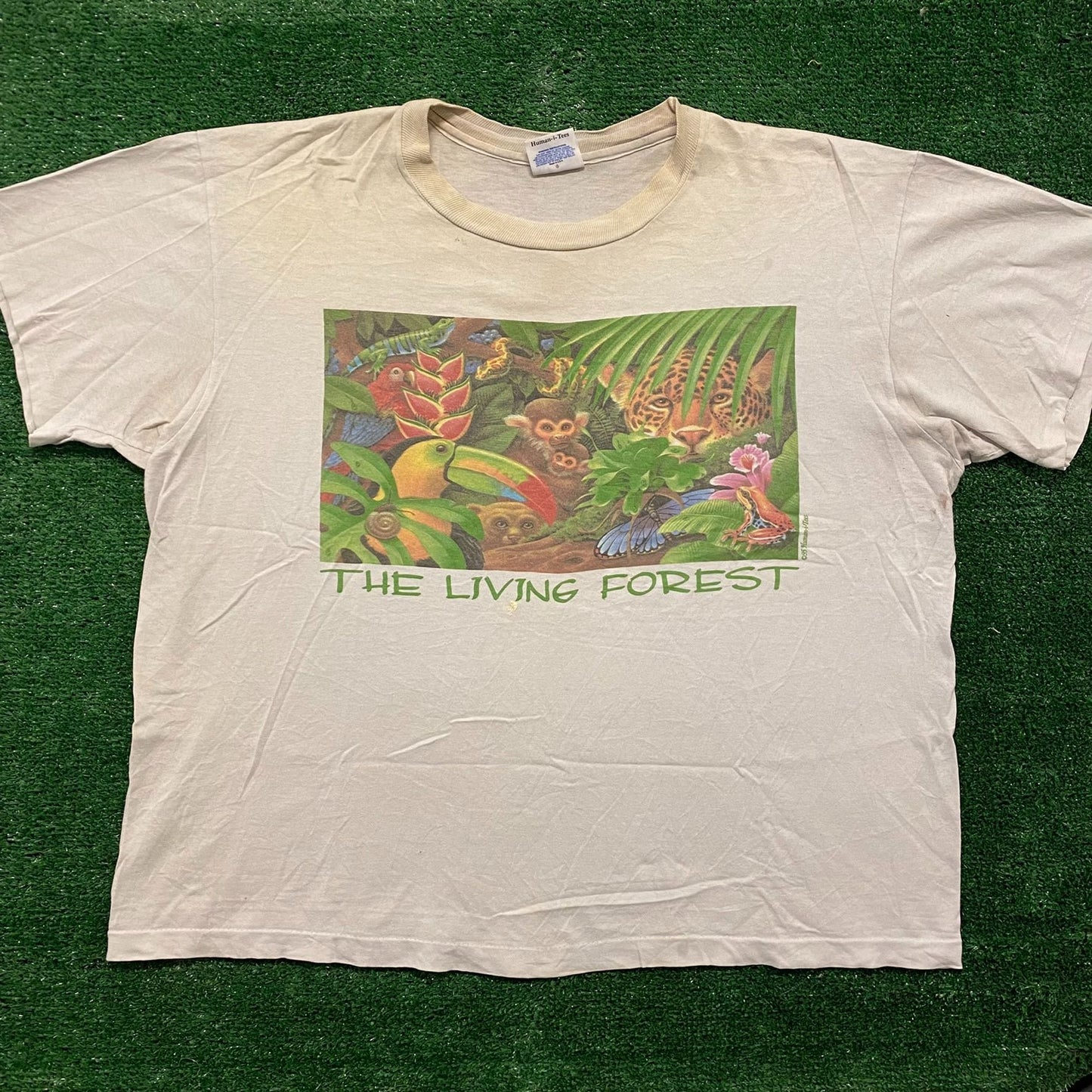 Rainforest Jungle Landscape Vintage Nature Animals T-Shirt