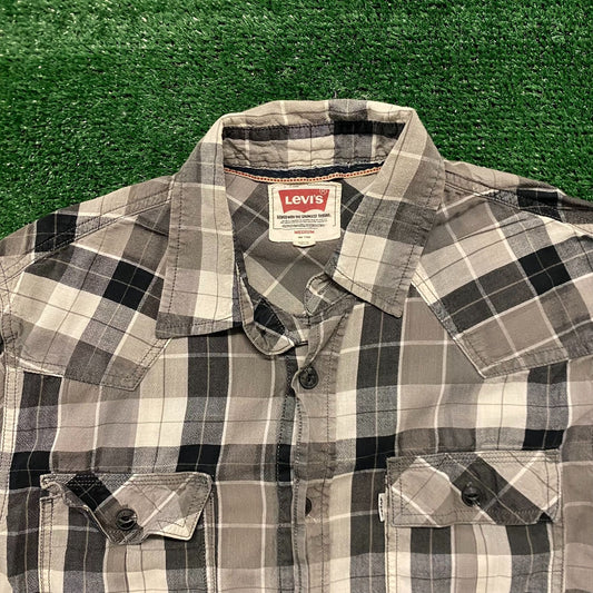 Levi's Plaid Vintage Cowboy Western Button Up Shirt