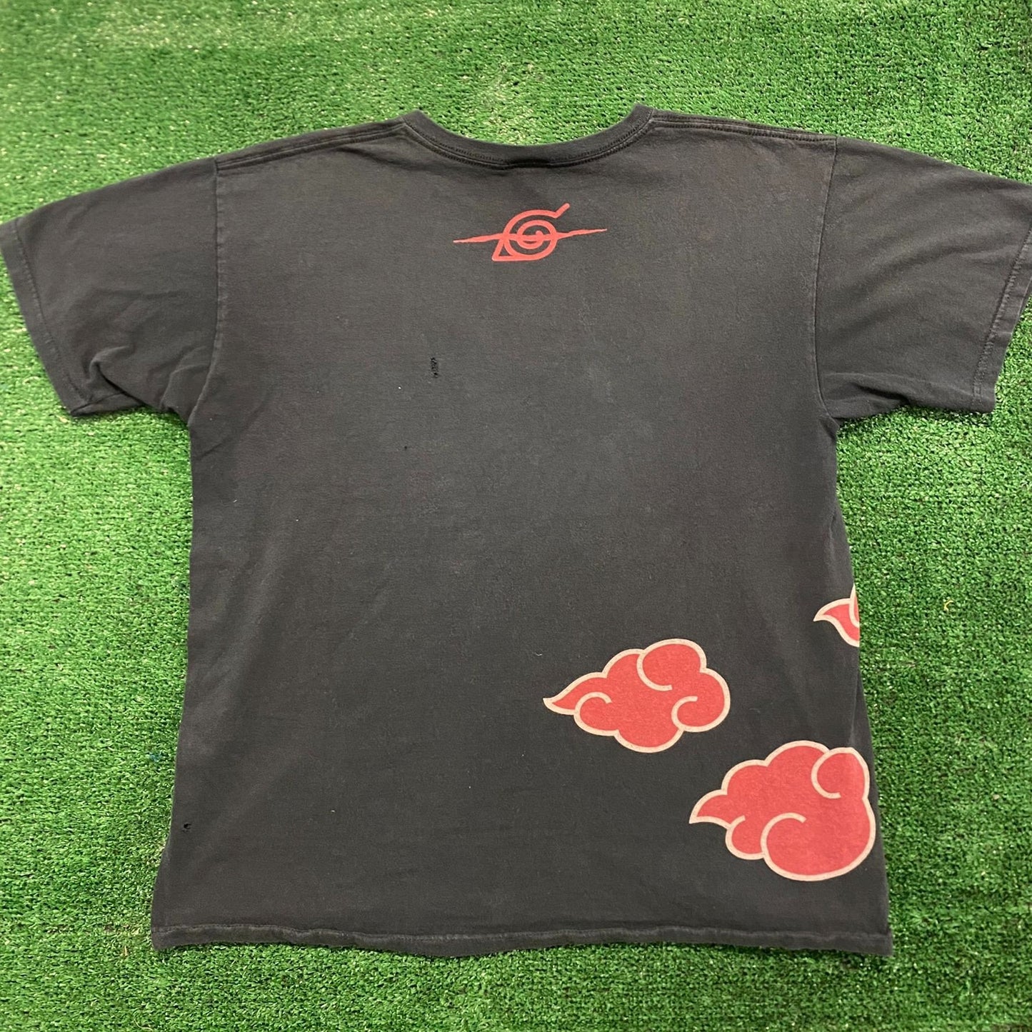 Vintage Y2K Essential Naruto Shippuden Akatsuki Clouds Anime T-Shirt