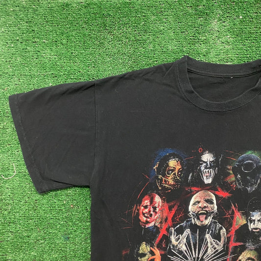 Vintage Y2K Slipknot Metal Band Shirt Rock Concert Tour Tee