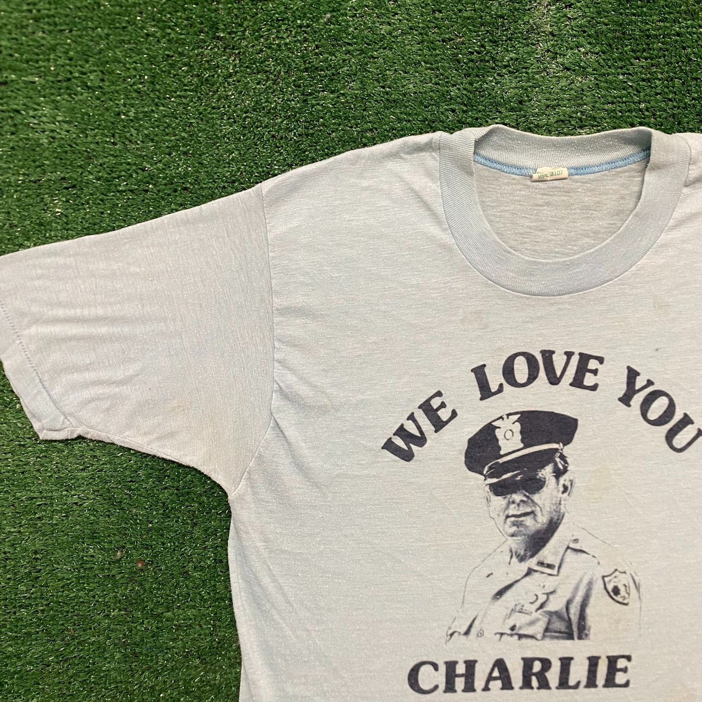 Vintage 70s Vietnam War Charlie Single Stitch Military Tee