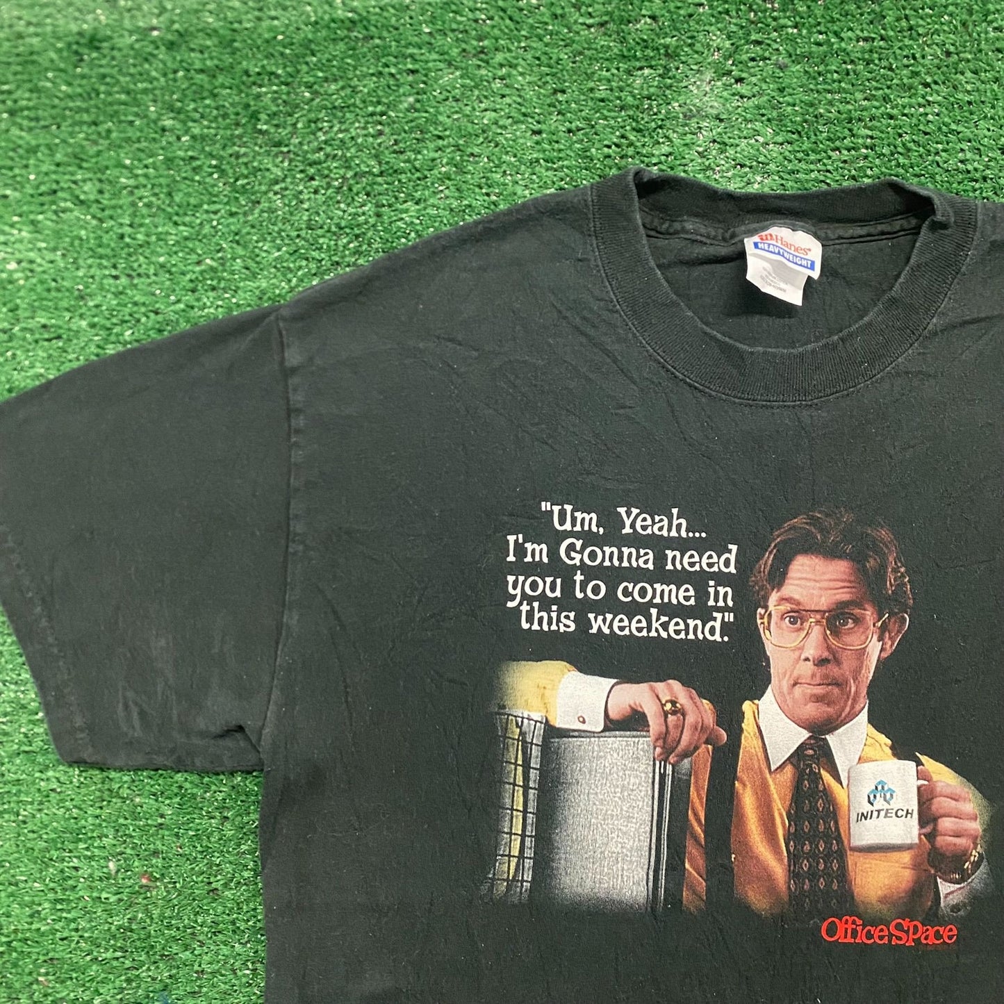 Vintage 90s Essential Office Space Boss Worker Movie T-Shirt