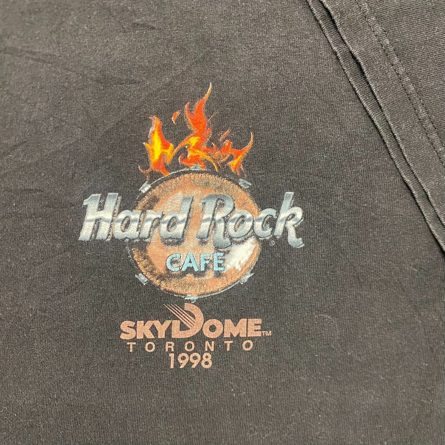 Vintage 90s Hard Rock Cafe Toronto Sun Faded Tourist Tee