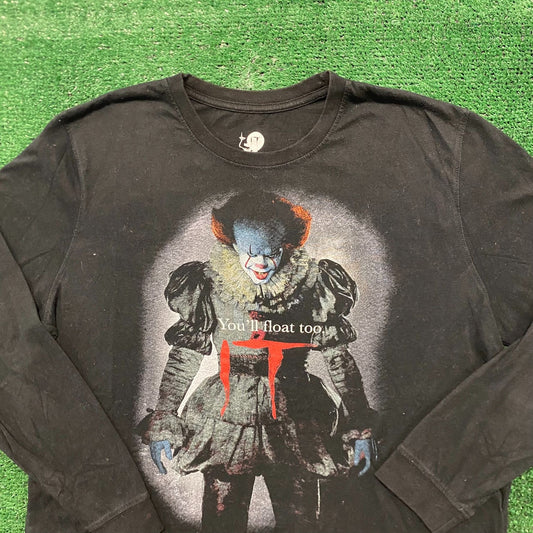 IT Pennywise Clown Vintage Scary Horror Movie T-Shirt