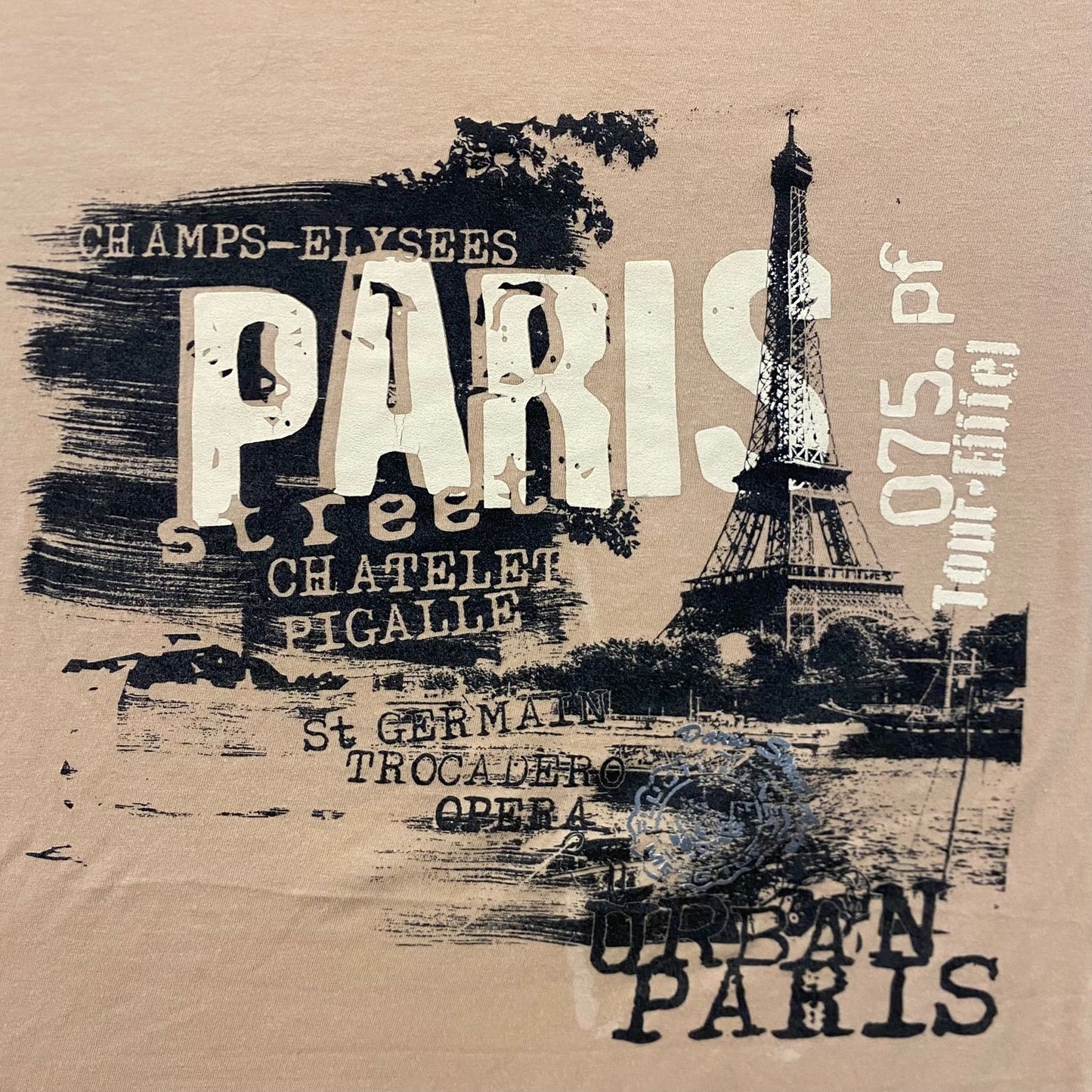 Vintage 90s Paris France Eiffel Tower T-Shirt
