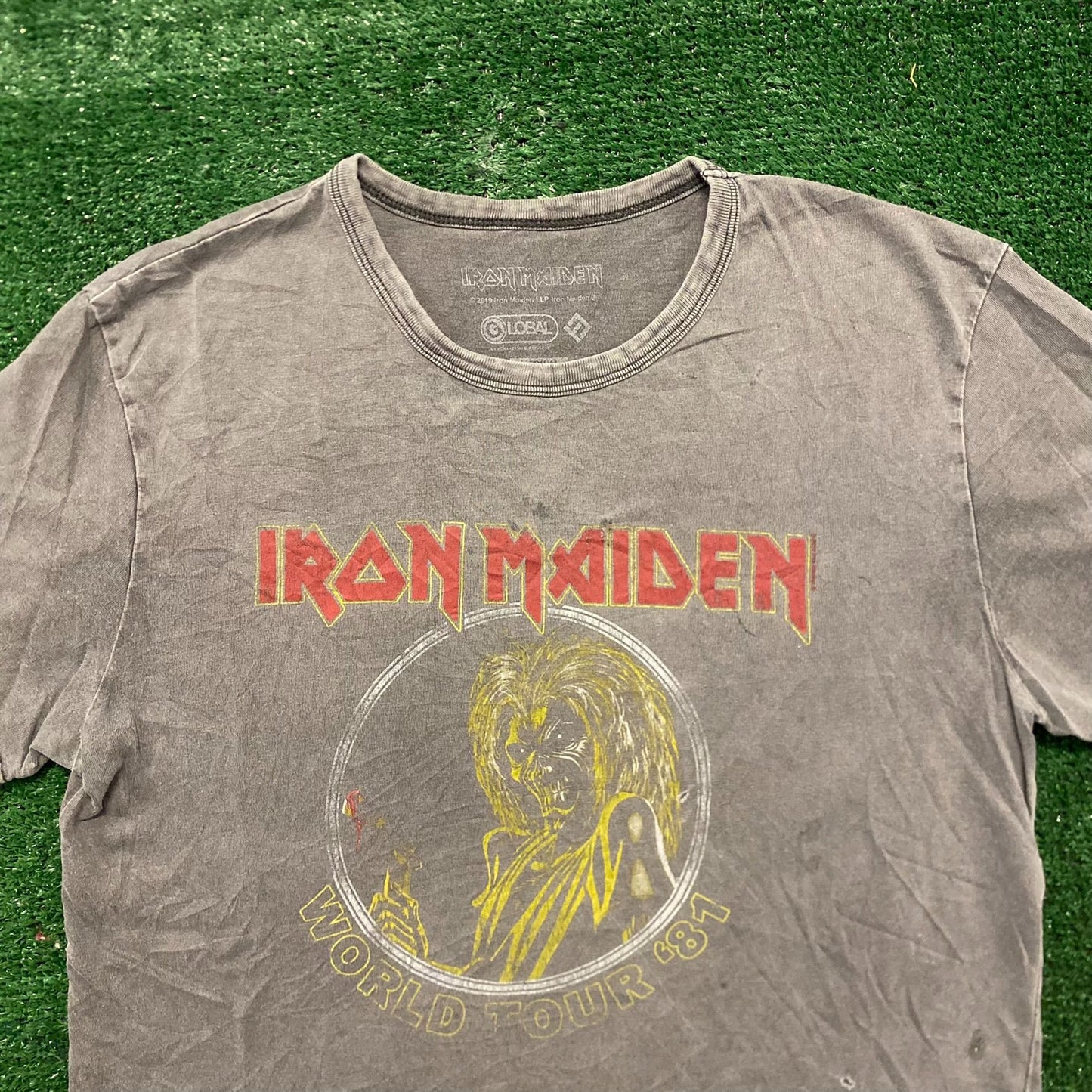 Iron Maiden Eddie Skull Vintage Metal Band T-Shirt