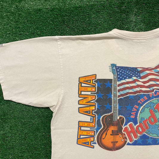 Vintage 90s Hard Rock Atlanta Essential Tourist T-Shirt