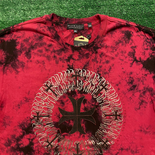Affliction Black Label Cross Vintage Goth Gothic T-Shirt