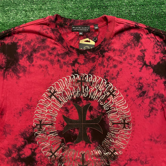 Affliction Black Label Cross Vintage Goth Gothic T-Shirt