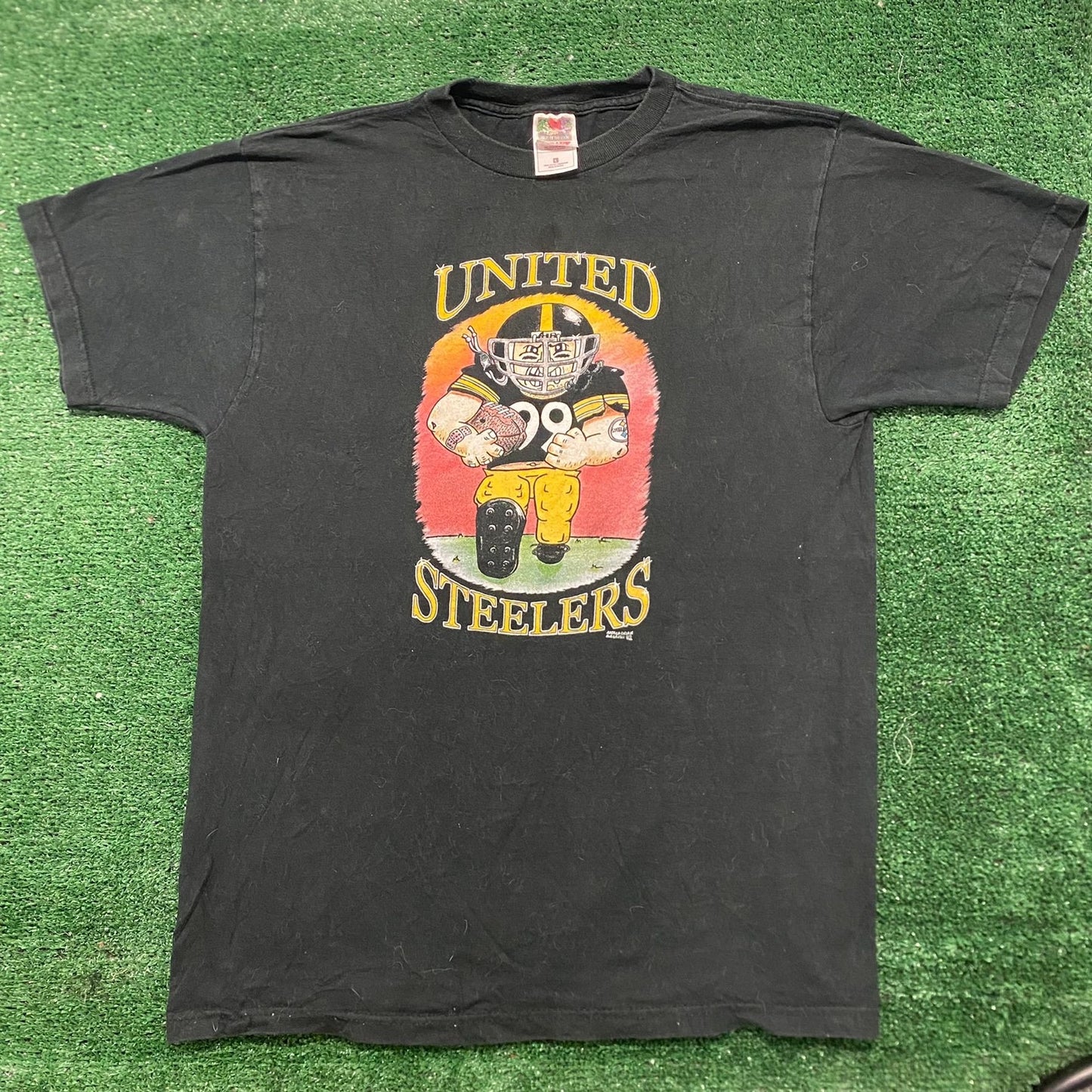 Vintage 90s Pittsburgh Steelers Football NFL Sun Faded Tee