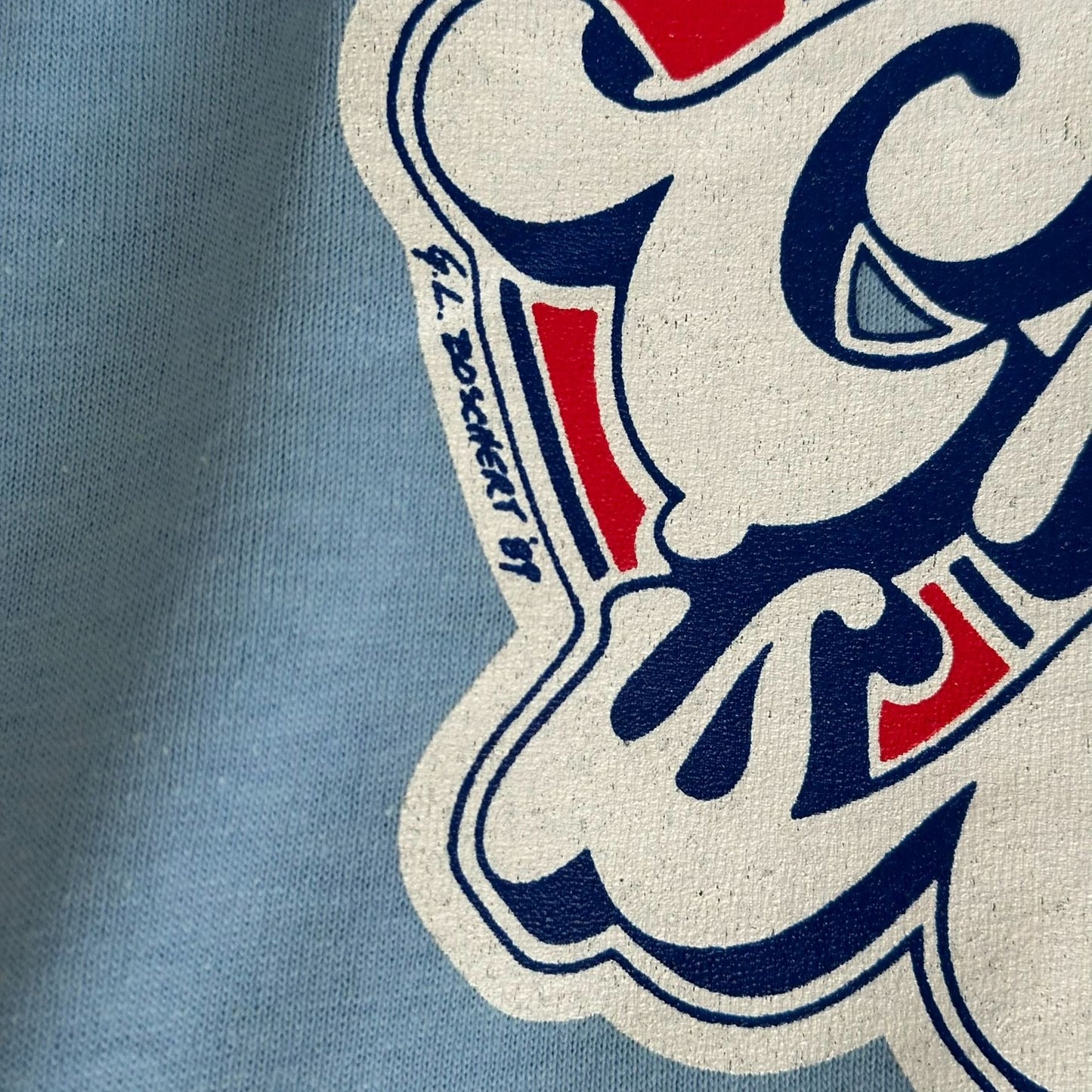 Vintage 80s Iowa Soybean Expo T-Shirt Farmer Agriculture Single Stitch Blue L