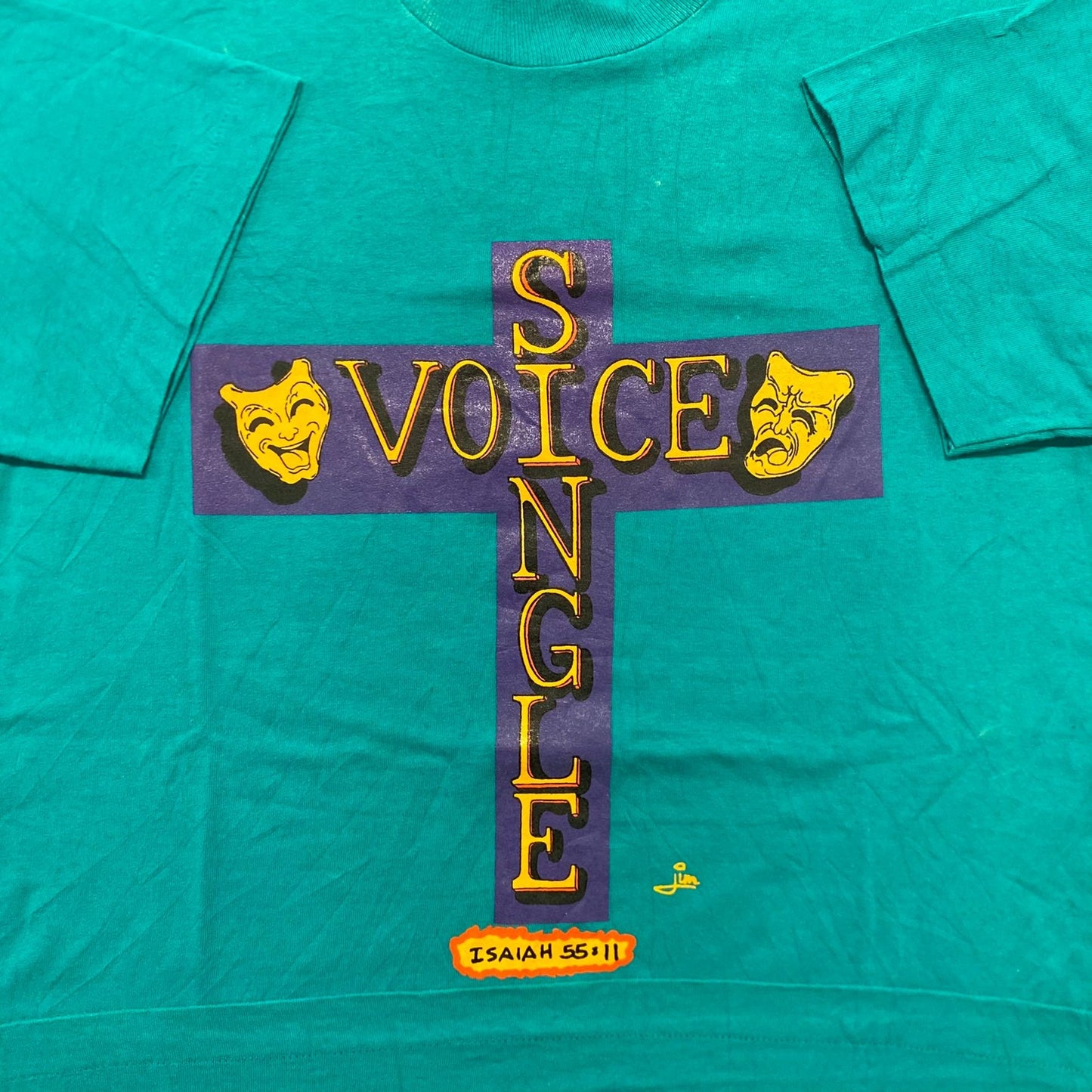 Biblical Scripture Cross Vintage 90s Religious T-Shirt