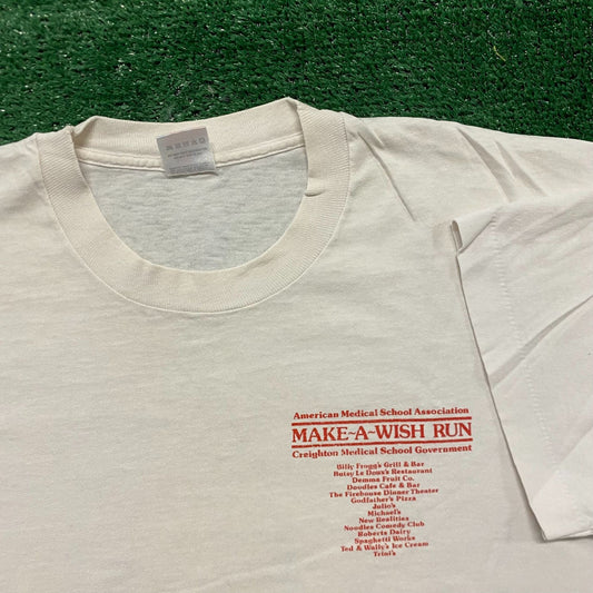 Make-A-Wish Run Vintage 90s Charity T-Shirt